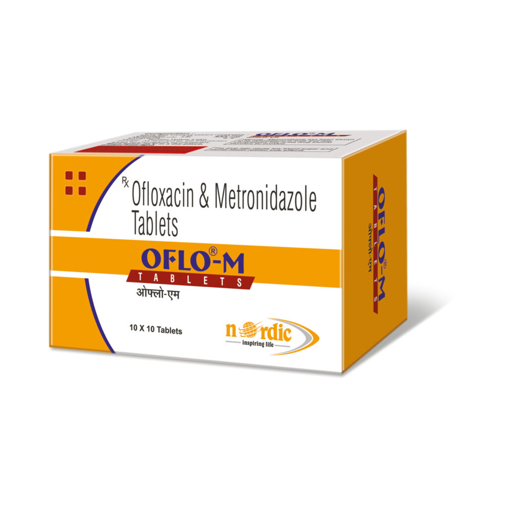 Ofloxacin and Metronidazole Tablets Manufacturers in India 5 OFLO - M Tablets